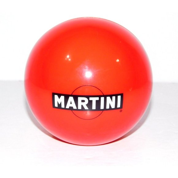 Martini Other - VTG MARTINI Napkin Menu Holder Red Ball Sphere 5" Promotional Bar Restaurant